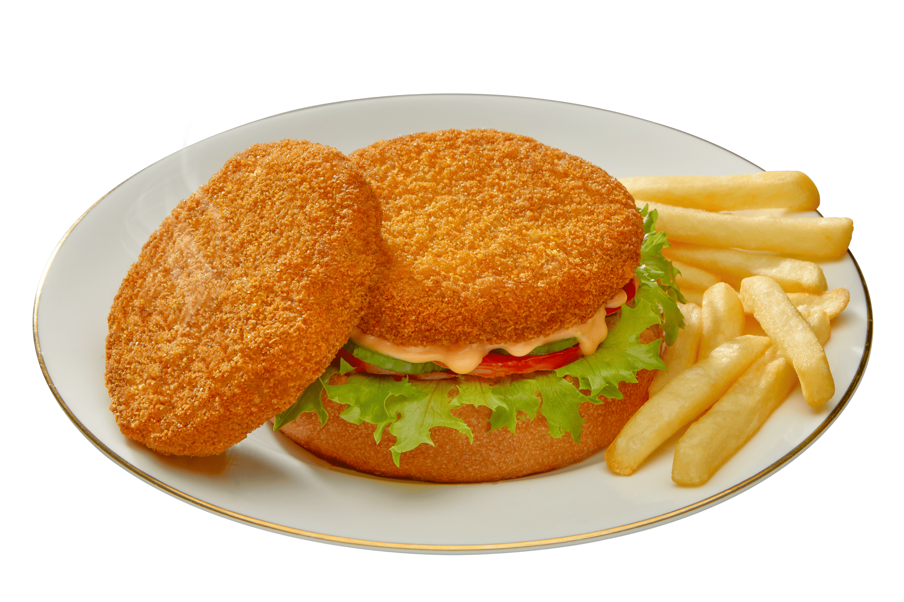 Chicken Burger Patty plate